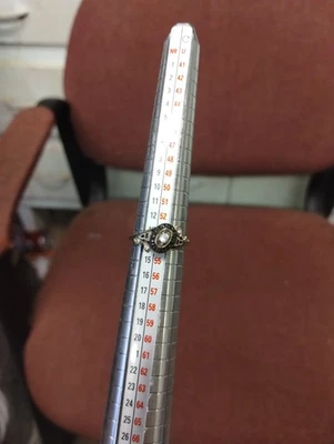 Anillo clase mujer oro capas latón talla 6,5 fabricante desconocido Foto 1 de 4