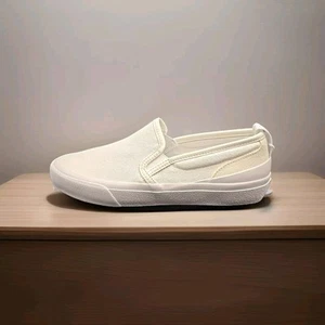 Nuevo con caja Programa Oficial STU 80 Hombres Mocasín Sin Cordones Zapatos Informales Blancos Talla 9M - Imagen 1 de 7