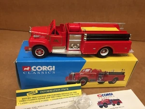 CORGI CLASSICS 52601 "MALVERN FD" MACK B PUMPER FIRE DEPARTMENT TRUCK LIMITED - Picture 1 of 10