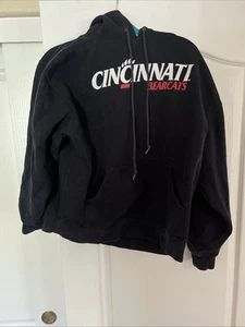 Cincinnati Bearcats Hoodie Mens Large Black Pullover Long Sleeve Jansport - Picture 1 of 3