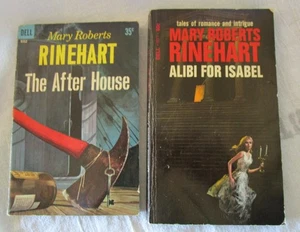 2 MARY ROBERTS RINEHART  DELL ALIBI ISABEL 1967 & AFTER HOURS 1960 1st Print PB - Imagen 1 de 2