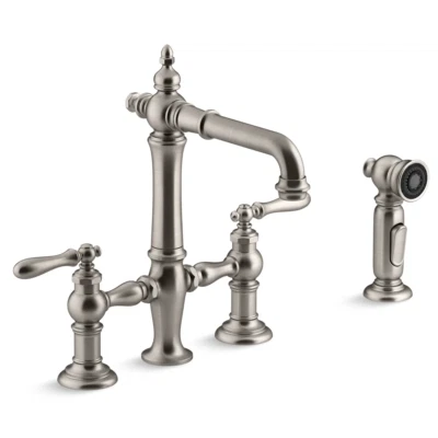 Kohler K-76520-4-VS Artefactos Puente Bar Grifo de Cocina con Spray Lateral Inoxidable Foto 1 de 2