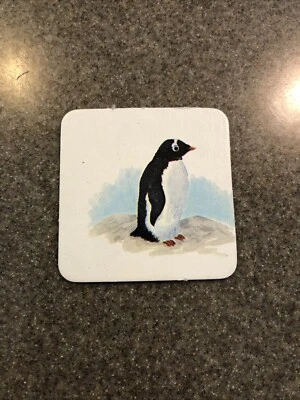 Vtg 1980 Milton Bradley Animal Families Memory Replacement Card Penguin Mom - Image 1 of 2