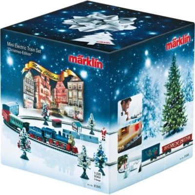Märklin 81845 Weihnachts-Startpackung, Dampfgüterzug mit Gleisoval Z + Neu - Bild 1 von 4