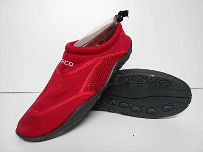 BECO BEERMANN Strandurlaub Badeschuhe, 37 bis 42, Aquaschuhe, Neoprenschuhe, rot,