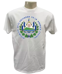 EL SALVADOR MAP FLAG Heat transfer 100%Cotton Short Sleeve T Shirt Free Shipping - Picture 1 of 8
