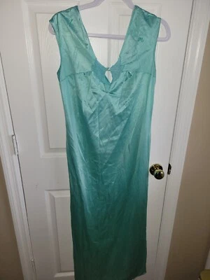 Camisón lencería vintage talla pequeña diane van furstenberg encaje verde Foto 1 de 4