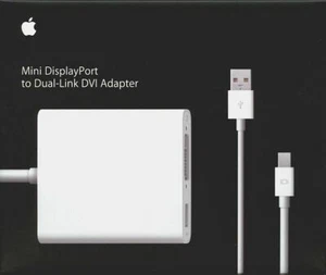 APPLE Mini Display Port to Dual Link DVI Adapter Genuine suit 30" Cinema Display - Picture 1 of 3