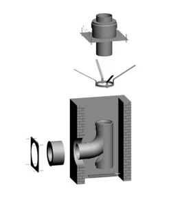Wolf Schachtbausatz DN160/160 Gasbrennwertgeräte ab 50kW - 2651294 Abgasrohr - Bild 1 von 3
