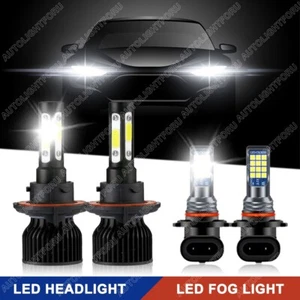 For Ford Mustang GT 2005-2012 10000K LED Headlight Hi/Low+Fog Light Combo Bulbs - Picture 1 of 15
