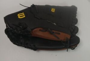 WILSON Softball Glove Genuine Leather 14" Good condition. Black& brown leather. 
