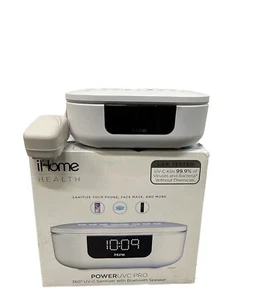 New iHome Health Power UVC Pro Phone Sanitizer w/ Bluetooth Speaker - Picture 1 of 2