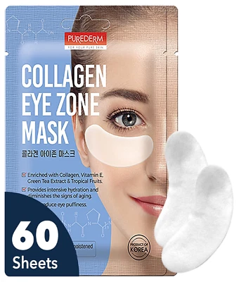 Deluxe Collagen Eye Mask Collagen Pads for Women by Purederm 2 Pack of 30 Sheets - Image 1 of 4