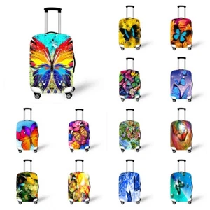 Butterfly Elastic Luggage Protector Cover Suitcase Anti Scratch Fit 18"-32" - Picture 1 of 18