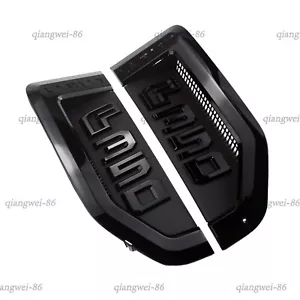 For 2017-2022 F350 LARIAT Emblems DRIVER &PASSANGER Side Badge Black - Picture 1 of 4