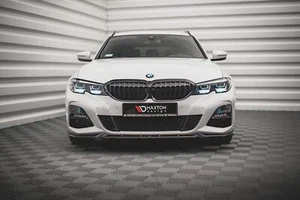 Labio de alerón Cup enfoque frontal V.4 para BMW Serie 3 G20 / G21 paquete M negro alto brillo - Imagen 1 de 6