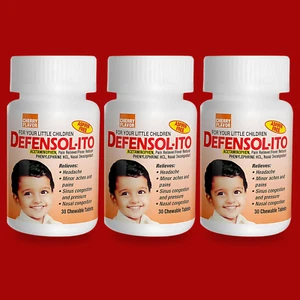 Menper Defensolito Kids' Chewable Tablets - Aspirin-Free, 30 Count (3-Pack) - Picture 1 of 9