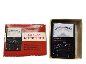 Vintage Micronta 8-Range Multitester (2000 OHMS/VOLT) W BOX - Unit only - Picture 1 of 2