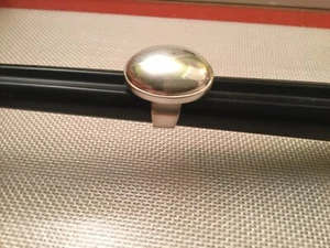 Anello moda rettangolare argento sterling 925 firmato FAS vintage misura 9,75 - Foto 1 di 11