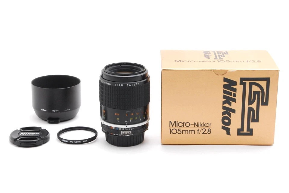 [Near Mint] Nikon Ai-s 105mm f/2.8 Macro MF Close Up Lens from JAPAN #217 - Image 1 of 4