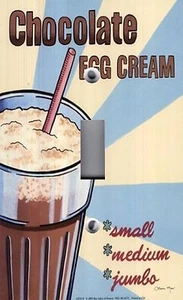 Light Switch Plate & Outlet Covers VINTAGE KITCHEN DINER CHOCOLATE CREAM SHAKE - Picture 1 of 26