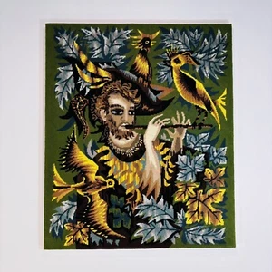 Large Tapestry - Mid Century - Paris France - “The Bird Catcher” - Completed - Picture 1 of 4