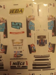 2024 Johnny Sauter #45 Ieda Niece Truck 1/64 Peel&Stick Decals - Picture 1 of 1