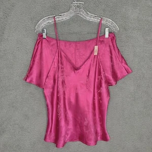 Victoria’s Secret Pajama Set Women Large Pink Cami Top Shorts Open Back Lingerie - Picture 1 of 16