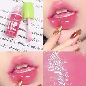 Oil Lip Drip Shiny Glossy Lip Gloss w/ Brush Nourishing Lip Oil Set Long Lasting - Picture 1 of 15