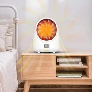 Mini Heater Home Electric Portable Space Office Fan Ceramic Heating Stove 500W - Picture 1 of 8