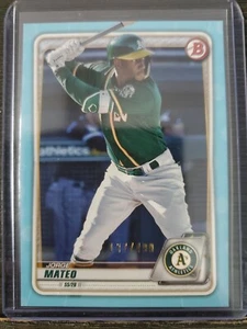  2020 Bowman Draft Base Paper Sky Blue #499 #BP-138 JORGE MATEO A'S 5 - Picture 1 of 2