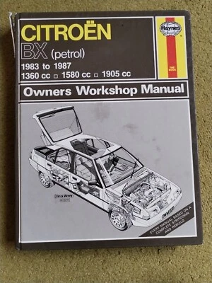 Citroen BX 1983 to 1987  Haynes Car Repair Manual - Image 1 of 3