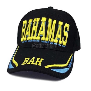 Bahamas Bahamian Stripe Colors Baseball Ball Cap Hat Nassau Unisex Caps - Picture 1 of 3