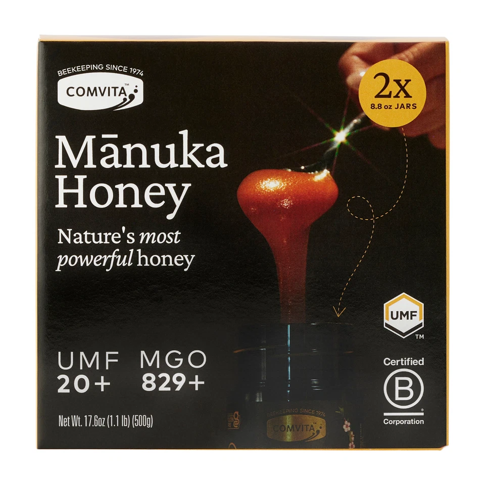 Comvita Certified UMF 20 (MGO 829 ) Raw Manuka Honey 8.8 Oz - 6 Pack
