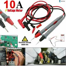 Digital Multimeter Test Leads 10A Quality Extension Lead Probes Volt Meter Cable