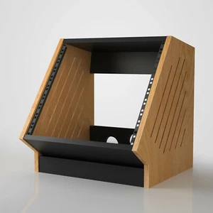 Recording Studio Furniture: Vented Raked Angle 19 Inch Studio Rack - Picture 1 of 6
