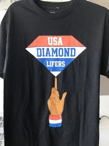 Diamond Supply Co. USA Diamond Lifers Harlem Globe Trotters Shirt Size M Black - Picture 1 of 5