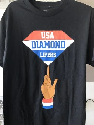 Рубашка Diamond Supply Co. USA Diamond Lifers Harlem Globe Trotters размер M черная - Изображение 1 из 4