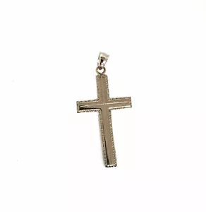 ELEGANTE 14K WEISSGOLD KREUZFEDER #C103 - Bild 1 von 2