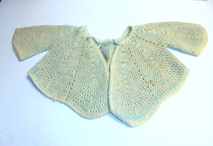 Vintage Baby Knit Sweater Shawl Blue 0-3 months? - Picture 1 of 3