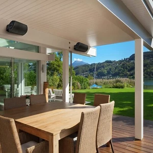 Polk Audio Atrium 8 Outdoor Speakers (Black) 125W PAIR - Picture 1 of 7