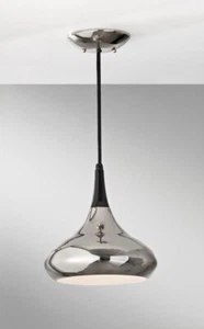 Feiss Belle 1 Light 10 inch Mini Pendant, Polished Nickel, P1253PN - Picture 1 of 7