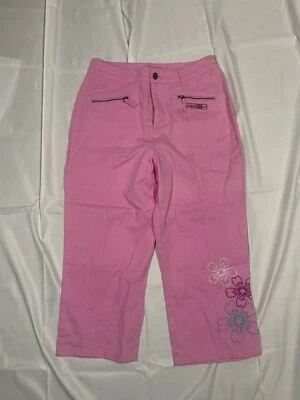Pantalones Capri Rosa Floral Y2k Años 2000 Disney Channel Lizzie McGuire Niñas 16 Foto 1 de 4