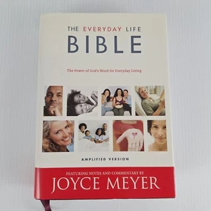 The Everyday Life Bible Amplified Version w/ Notes & Commentary by Joyce Meyer - Picture 1 of 17
