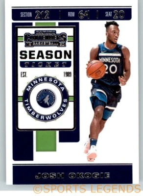2019-20 NBA Contenders #52 Josh Okogie - Image 1 of 2