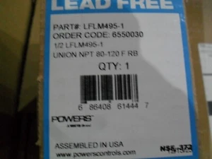 Válvula de templado Watts Powers 6550030 LFLM495-1 Union NPT 1/2" 80-120 grados - Imagen 1 de 3