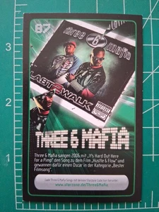 2012 STARZONE MUSIKKARTE REWE SONY THREE 6 MAFIA - Bild 1 von 2