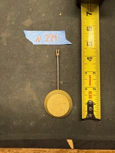 (N229) Antiguo Reloj de Manto Francés Péndulo de Latón 4.5"... 166 Gramos - Imagen 1 de 6