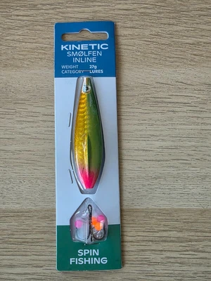 Kinetic Smølfen Inline Meerforellenblinker 27g - Slimy Green / Copper (5 von 6) - Bild 1 von 2
