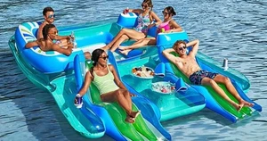 Transparent 6 Person Lake Island Float by Member's Mark - Picture 1 of 5